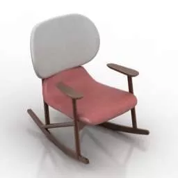 Rocking Armchair Klara 3d model