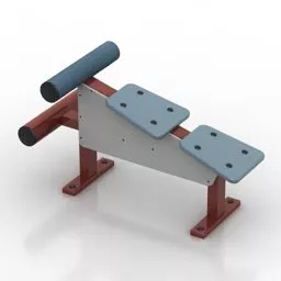 Street Gym Trainer 3d model