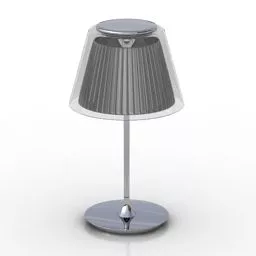 Hotel Lamp Black Transparent Shade 3d model