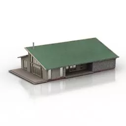 Of Main Entrance Of School 3d model