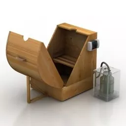 Barrel Phytoncides Cabinet 3d model