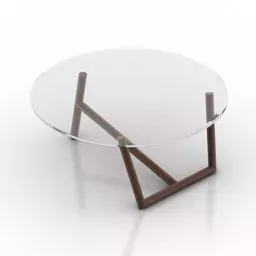 Round Glass Table Klara Moroso 3d model