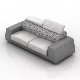 Elegant Corner Sofa Avanta 3d model