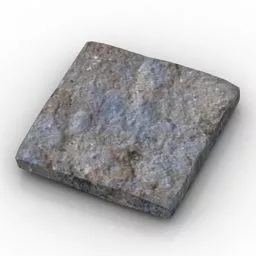 Grey Stone Paving Tiles 3d model