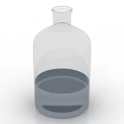 Glass Bottle Decor V1 3d model