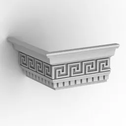 Cornice Plaster For Column Decoration 3d model