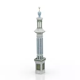 Gas Fireplace Marble Stone Mantel 3d model