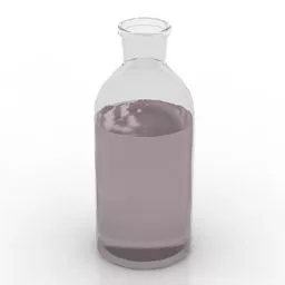 Glass Bottle Decor V3 3d model