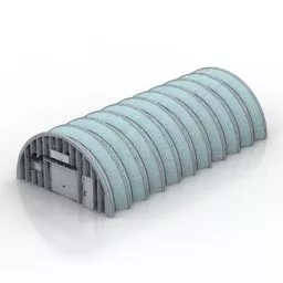 U Shaped Apartment Buildings 3d model