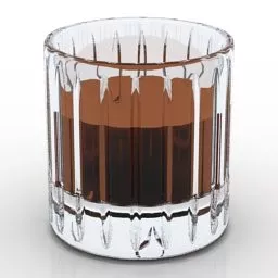 Glass Cup Cut Crystal 3d model