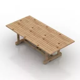 Pallet Table Furniture 3d model Pallet Table Furniture 3d model