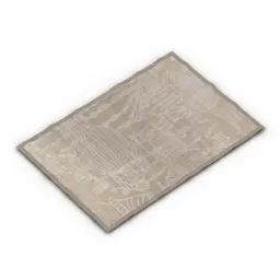 Vintaged Brown Carpet 3d model