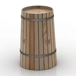 Barrel Well Fence 3d model