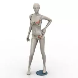 Witch Mediaeval Character 3d model