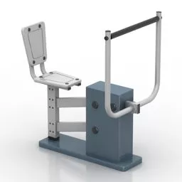 Romana Street Gym Equipment 3d model