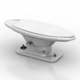 Small Simple Wood Table 3d model