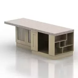 Table Koru Work Set 3d model