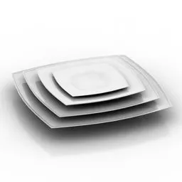 Plates Set 3d model