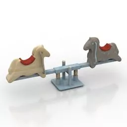 Swing Playground For Children 3d model