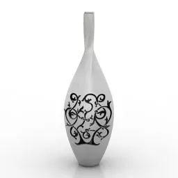 Potted Vase Plant 3d model