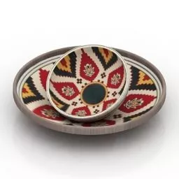 Plate Art Persian Pattern 3d model