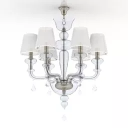 Classic Luster Donolux White Shade 3d model