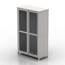 Tv Cabinet With Lighting On Shelf 3d model