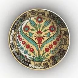 Vintage Plate Art 3d model