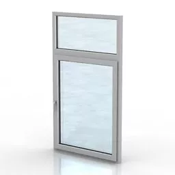 Home Wood Door With Frame On Top 3d model