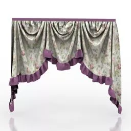 Curtain Wrinkled 3d model Curtain Wrinkled 3d model
