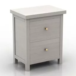 Locker Ikea Two Drawers 3d model