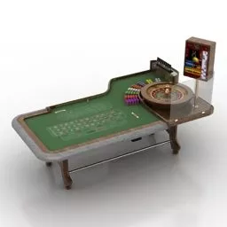 Work Table With Divider 3d model