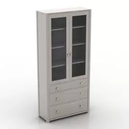 Glasscase Ikea Office Furniture 3d model