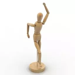 Woodman Figurine Ikea 3d model
