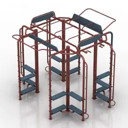 Gym Workout Equipment 3d model