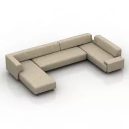 Upholstery Sofa Lego Shape 3d model