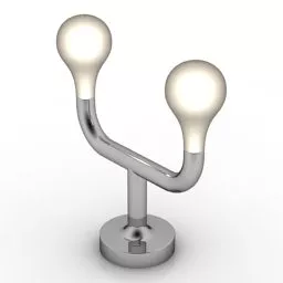 Lamp Pom Two Bulbs 3d model
