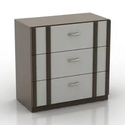 Black Locker Chest 3d model
