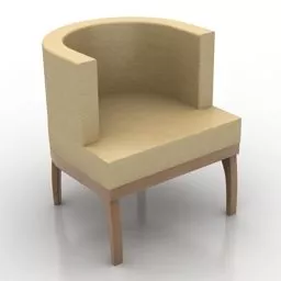 Livingroom Armchair Collection 3d model