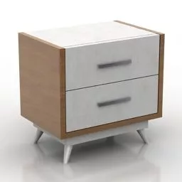 Locker Curved Face 3d model