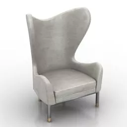 High Back Armchair Zuster 3d model