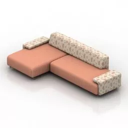 Sofa Upholstered 3d model