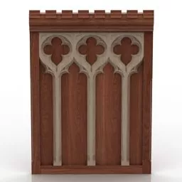 Church Architecture Columns Decorative 3d model