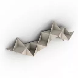 Triangle Shelf Furniture 3d model