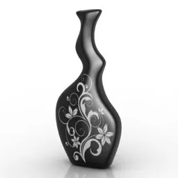 Vase Curved Head 3d model