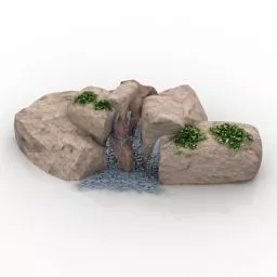 Waterfall Park Stuff 3d model