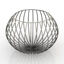 Basket Sphere Shaped 3d model