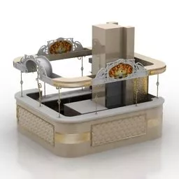 Bar Island Furniture Set 3d model