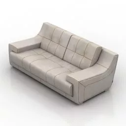 Sofa Favorite Brown Textile 3d model