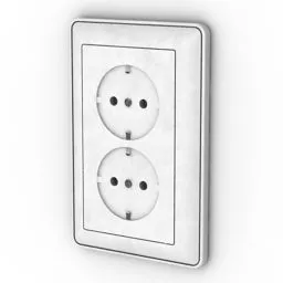 Socket Circle Style 3d model